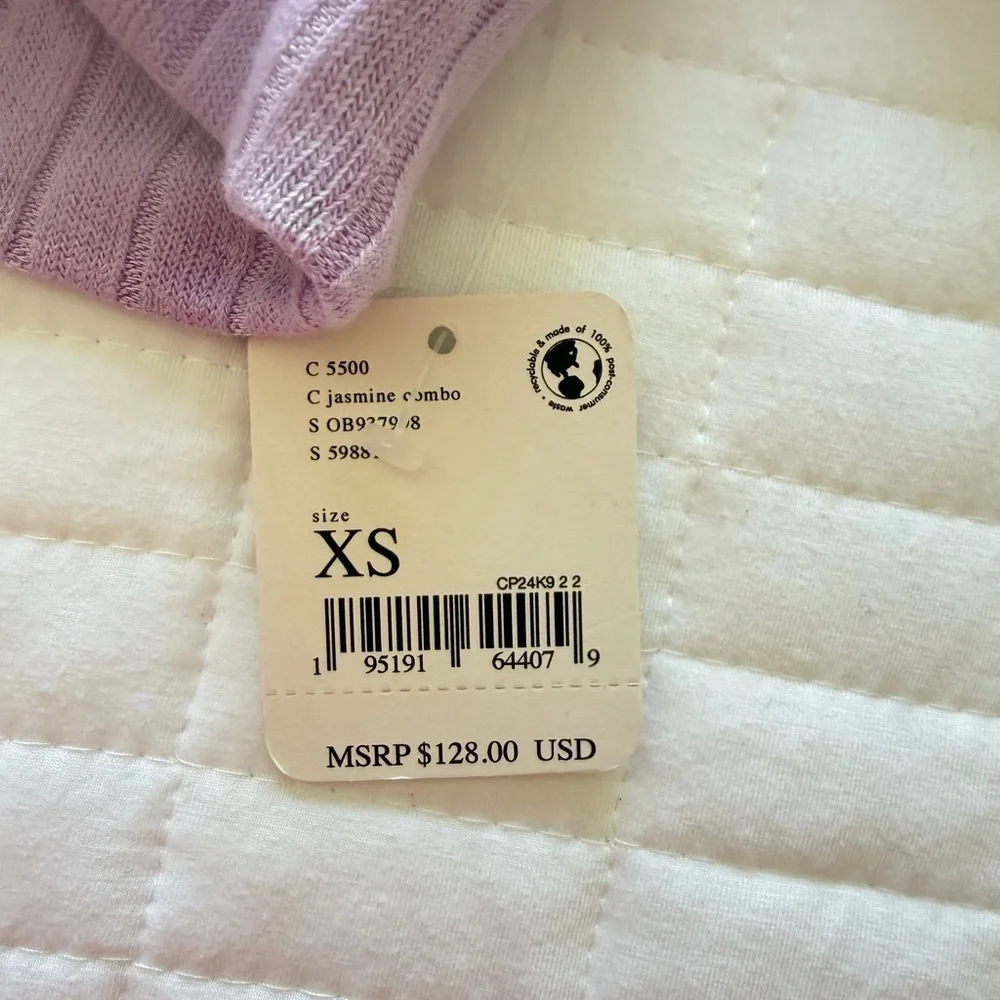 Free People NWT Lavender Crop Top - Picture 6 of 6